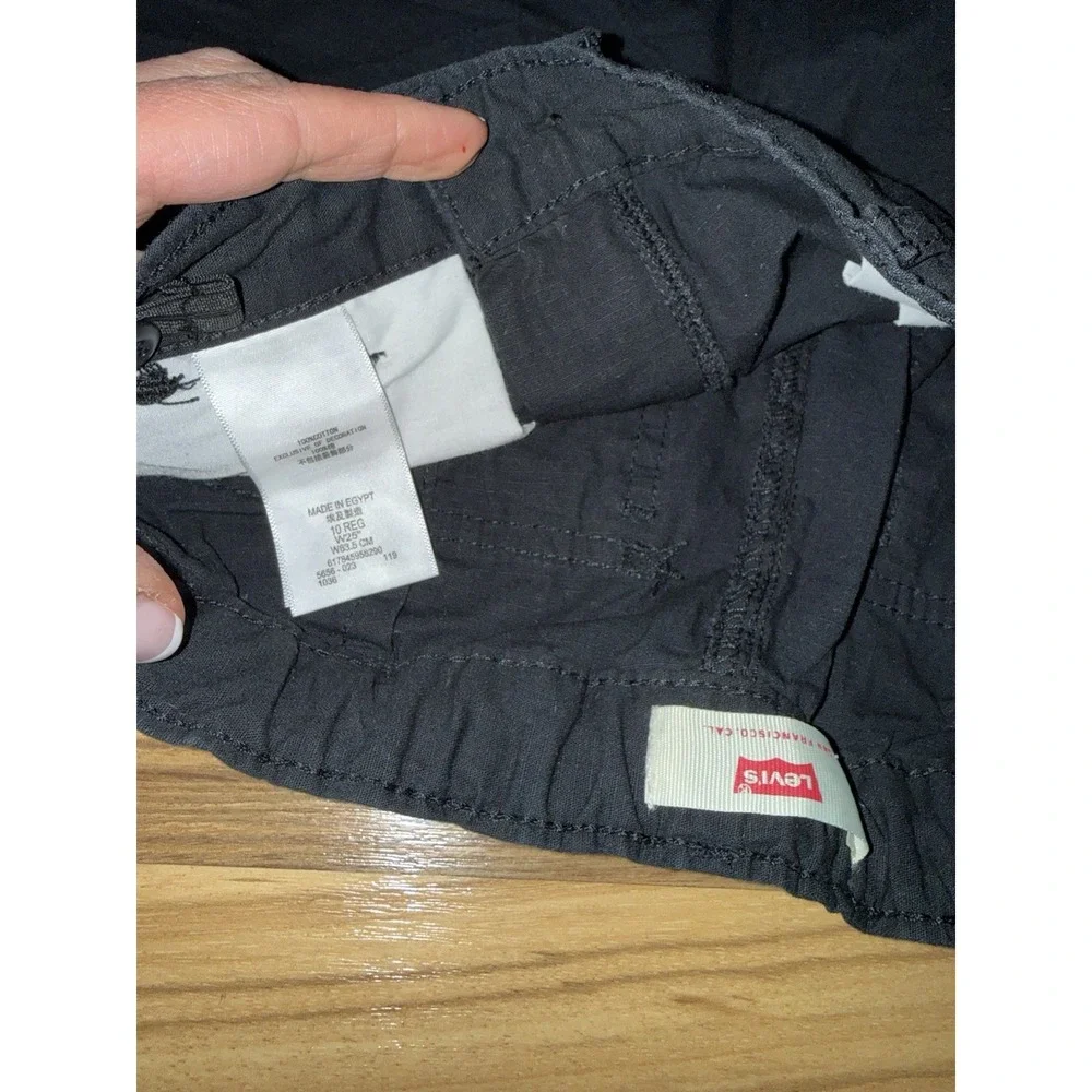 Levi's Rustic Blue Boys Sz 10‎ Shorts Blue Black Khaki Cargo